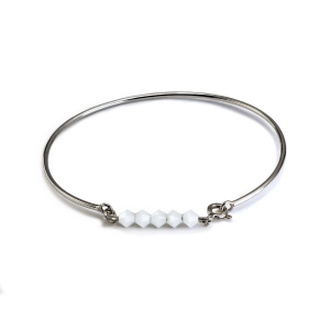 Bracelet jonc lou blanc 0 0 900