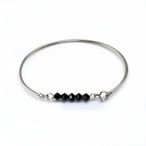 Bracelet jonc lou noir 3 0 900