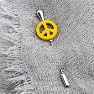 Fibule peace jaune 1 0 2 900