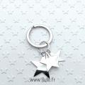 Porte cles stella blanc 6