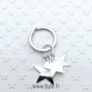 Porte cles stella blanc 6