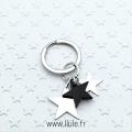 Porte cles stella noir 7