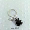 Porte cles teddy noir 5