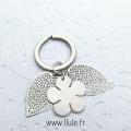 Porte cles tiare blanc 7